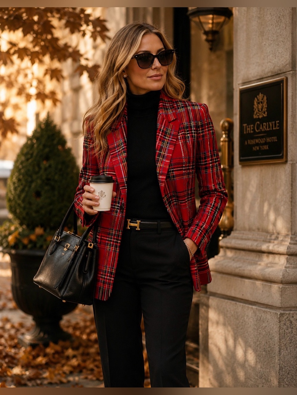 J. Crew Willa Wool-Blend Single-breasted Red Plaid Blazer Jacket 6